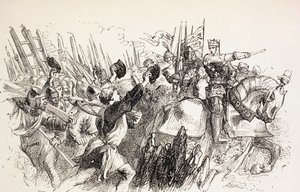 Les forces du roi Henri au siège de Harfleur, France, 1890