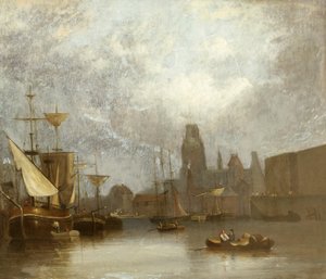 St Mary Redcliffe depuis le port flottant - John Glen Wilson