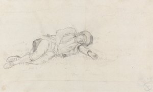 Homme dormant à l