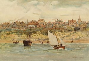 Liverpool : Vue de New Brighton depuis la mer