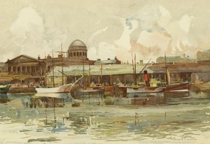 Liverpool : Partie de Salthouse Dock, avec la douane