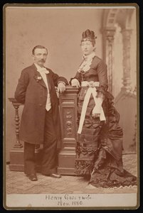 Portrait de Henry Gass 1835-1884 et de sa femme Emma Dibble, novembre 1880 - John Goldin