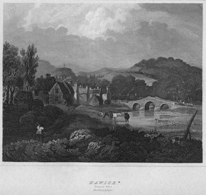 Hawick. Vue générale. Roxburghshire, 1814 - John Greig