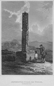 Pilier monumental, près de Wooler, Northumberland, 1814 - John Greig