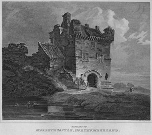 Vestiges du château de Morpeth, Northumberland, 1814 - John Greig