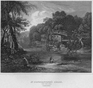 Cellules de Saint-Constantin, près du château de Colby. Cumberland, 1814 - John Greig