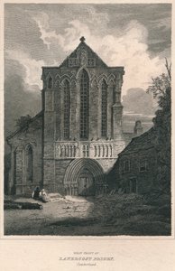 Façade ouest du prieuré de Lanercost, Cumberland, 1814 - John Greig