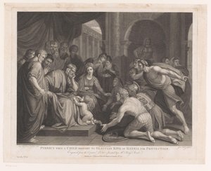 Pyrrhus enfant apporté à Glaucias roi d