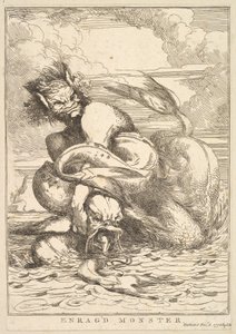 Monstre enragé de Quinze eaux-fortes dédiées à Sir Joshua Reynolds, 8 décembre 1778