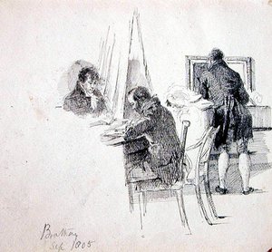 Un groupe dans un intérieur, Brathay