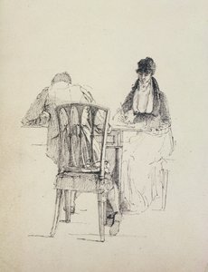 Un homme lisant, vers 1804-30 - John Harden