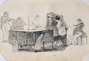 Une soirée à la maison, 1804