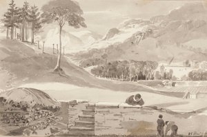 Brathay field, Lake District, Cumbria, 1819 - John Harden