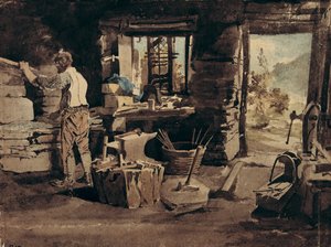 Intérieur de la forge, Ambleside - John Harden