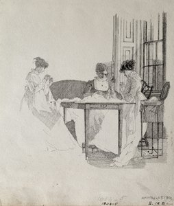 Dames cousant, 1805 - John Harden