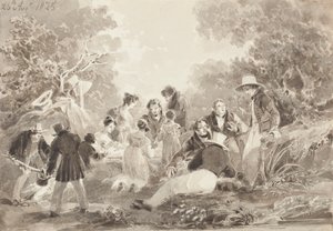 Pique-nique au bord du lac, 1825 - John Harden