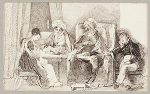 Malade et reposant, 1824 - John Harden