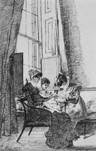 Trois femmes dans un intérieur géorgien, 24 mai 1823 - John Harden