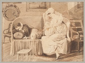 Trois sur un canapé, 1805 - John Harden