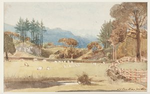 Vue sur Langdale, Lake District, Cumbria, 1831 - John Harden