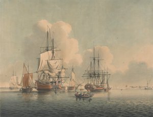 Navires de guerre au large de Sheerness