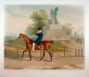 Le Duc de Wellington passant devant la statue d