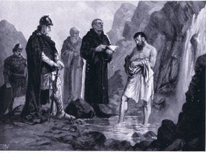 Baptême de Boris I, illustration de Hutchinson
