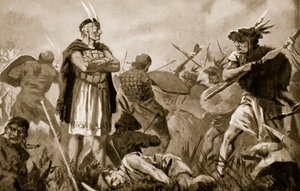 Huscar et Atahualpa se battant pour l