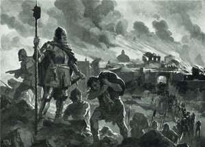 Ivan le Noir met le feu à Zhabliak, 1484 - John Harris Valda