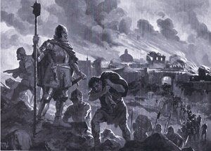 Ivan le Noir met le feu à Zhabliak 1484, de l