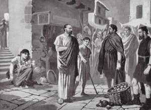 Colonisateurs romains commerçant avec les Daces indigènes - John Harris Valda
