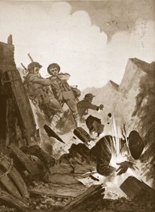 Le sous-lieutenant A.V. Smith se jette sur une bombe en vie, sacrifiant sa vie pour ses camarades - John Harris Valda
