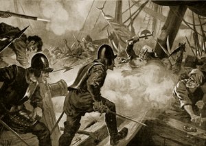 La bataille de Lépante, illustration de 