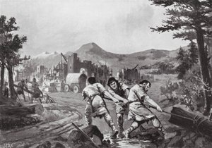Montagnards valaques fondant une ville, neuvième siècle