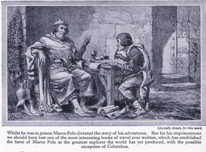 En prison, Marco Polo dicta l