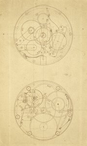 Le mouvement de H.4, un chronomètre de longitude conçu et dessiné par John Harrison, c.1760-72