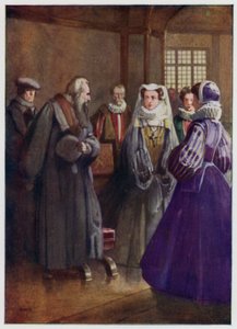 Réformateur presbytérien John Knox rencontrant Marie, reine d