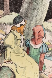 Les enfants dans les bois, vers 1900 (détail) - John Hassall