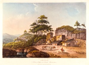 Fours à chaux. Une vue à Clifton près de Bristol, Gloucestershire, 1798