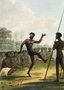 La danse, aborigènes de Nouvelle-Galles du Sud gravé par Matthew Dubourg, publié en 1813 - John Heaviside Clark