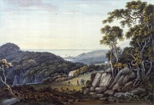 Vue de Dargle à Bray, Glen of the Downs, Co. Wicklow, c.1822 - John Henry Campbell