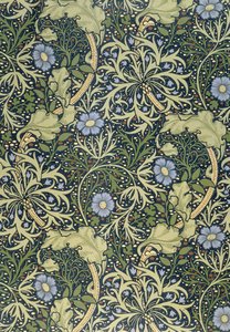 Papier peint aux algues, conçu par John Henry Dearle (1860-1932) pour Morris and Company, 1901