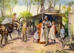 Distribution de lettres dans le bush australien - John Henry Frederick (after) Bacon