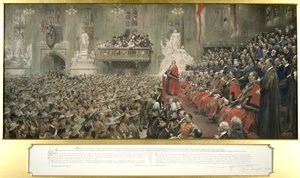 Les volontaires impériaux de la ville à Guildhall, Londres - John Henry Frederick Bacon