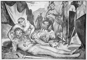 La mort de Beowulf, 1910 - John Henry Frederick Bacon