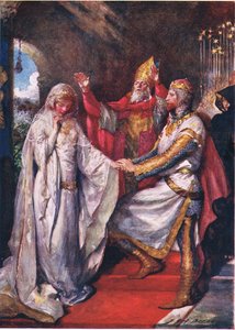 Le Mariage du Roi Arthur et de la Reine Guenièvre, illustration pour 