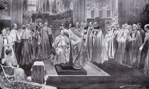 Couronnement du roi Édouard VII par l