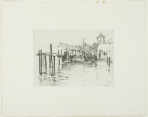 Quai à Newport - John Henry Twachtman