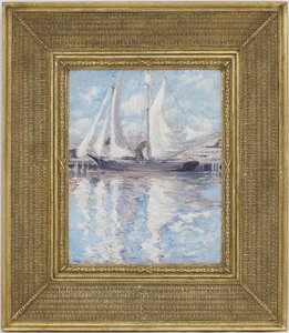 Voiles séchant - John Henry Twachtman