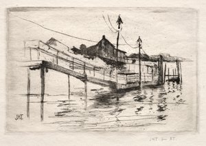 Passerelle, Bridgeport, Connecticut - John Henry Twachtman